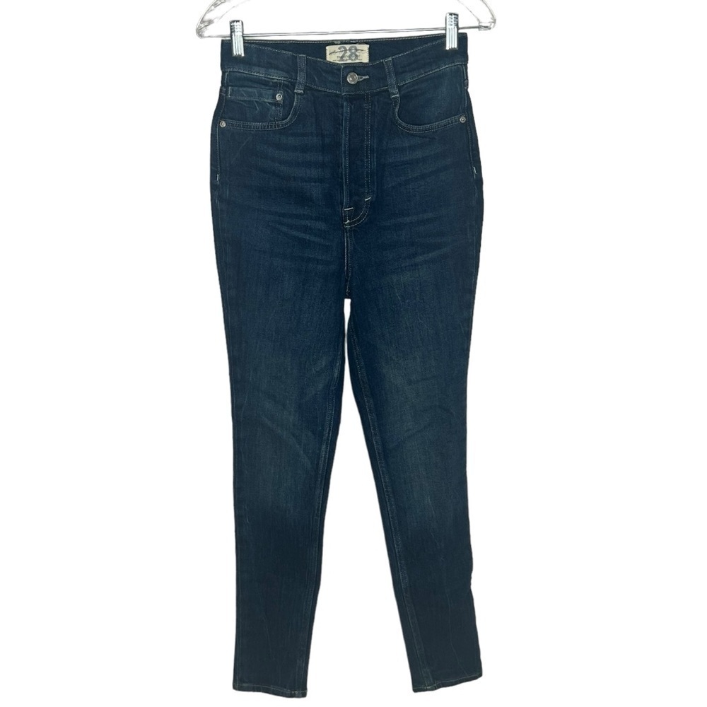 We The Free Dark Wash High Rise Skinny Jeans - Picture 2 of 16